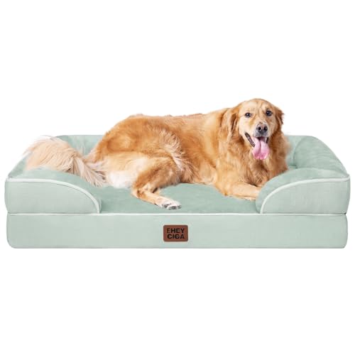 Orthopedic Extra Large Dog Bed (Sage Green / 44.0"l X 32.0"w X 6.5"th)