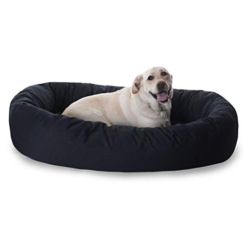 Bagel Calming Dog Bed (Black)