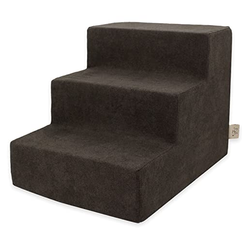 Dog Stairs & Steps (Dark Brown / H: 13.5 Inches)