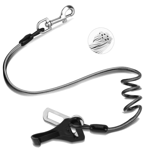Dog Seat Belt for Car (1 Pack(Black))