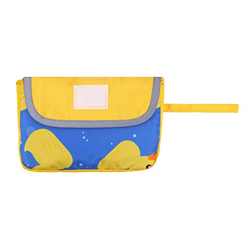 2-in-1 Reversible Dog Raincoat Hooded Poncho Rain Jacket YLW Duck L (Large / Ducks / Yellow)