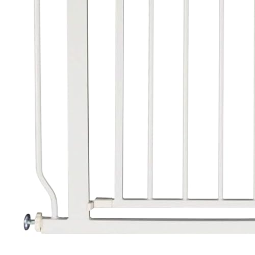 Easy Walk Thru Baby Safety Gate (30-inch Tall, White)