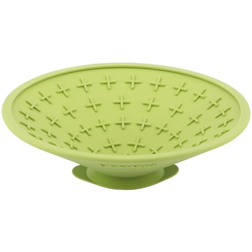 Splash Slow Feeder Bowl Lick Mat for Dogs (Green)