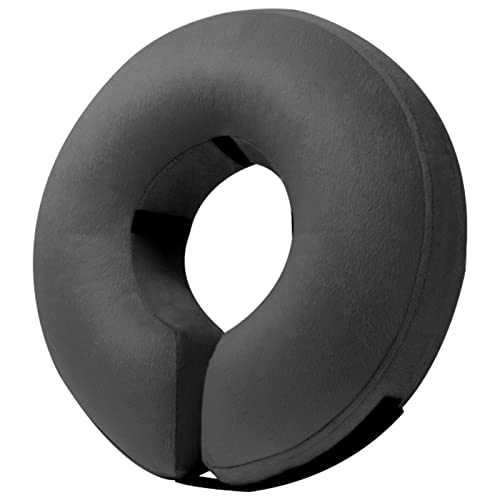 Inflatable Dog Cone Collar Alternative After Surgery Small (Dark Grey / Small [Neck:4"-7"])