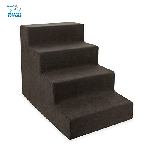 Dog Stairs & Steps (Dark Brown / H: 18 Inches)