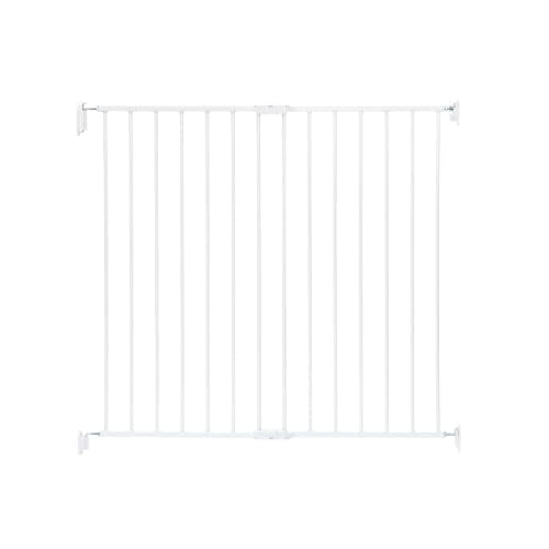 Safety 36" Extra Tall Baby Gate for Top of Stairs & Dooways (White / 24-40.5"W x 36"H)