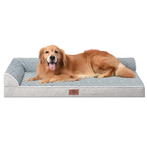 XL Dog Bed Orthopedic (42"L x 30"W x 8"Th / Grey)
