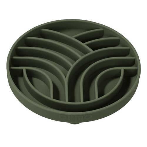 Slow Feeder Dog Bowl (Camo Green)