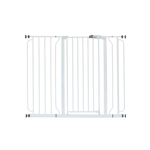 36" Extra Tall and Wide Baby Gate (White / 29-49"W x 36"H)