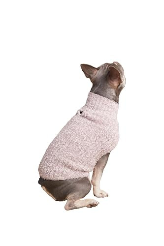 CozyChic® Ribbed Pet Sweater (X-Small / Vintage Rose-Ballet Pink)