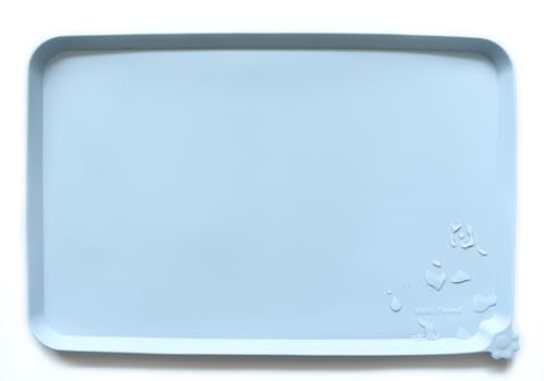 X Large Silicone Pet Food Mats (28" x 20" / Frost)