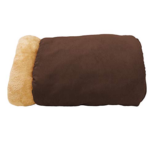 4 in 1 Self Warming Burrow Cat Bed Hideway Sleeping Cuddle Cave (Brown)