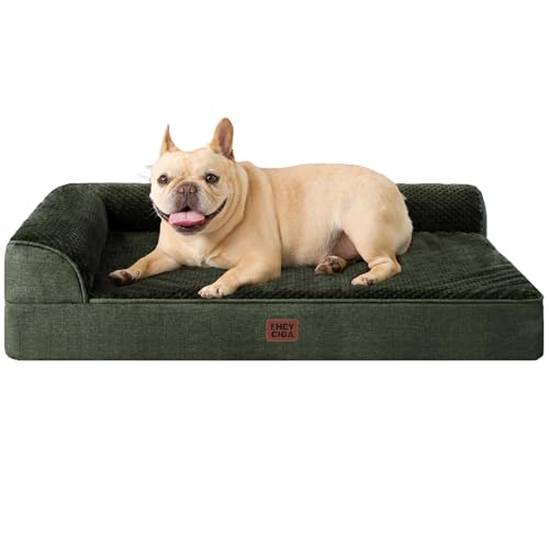 Orthopedic Dog Bed Medium Size (Dark Green / 30.0"L x 20.0"W x 6"Th)
