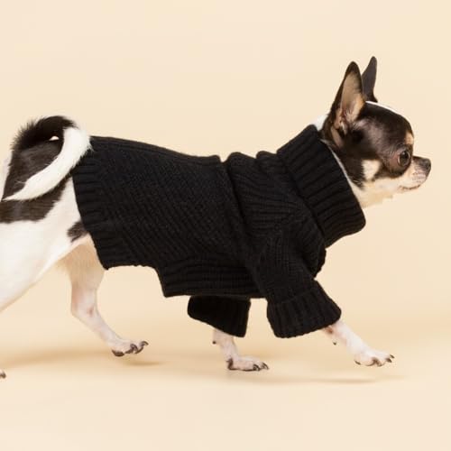 Dog Turtleneck Sweater (X-Large / Black)