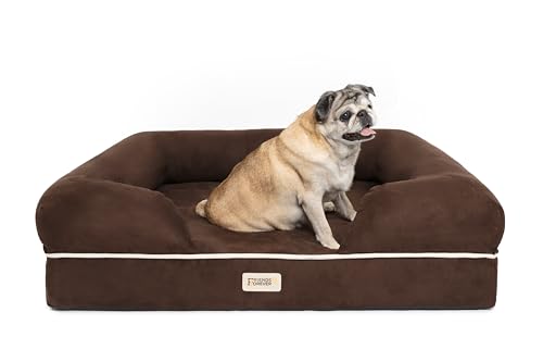 Orthopedic Dog Bed (Memory Foam Dog Bed / Chester Brown / Large (36" x 28" x 9"))