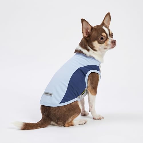 2 Pack UPF 50+ UV Sun Protection Dog Shirt (Medium / Orange-Blue)