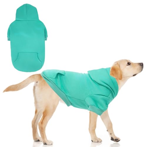 Dog Hoodie for Large Medium Small Dogs (Lake Blue / XX-Large)