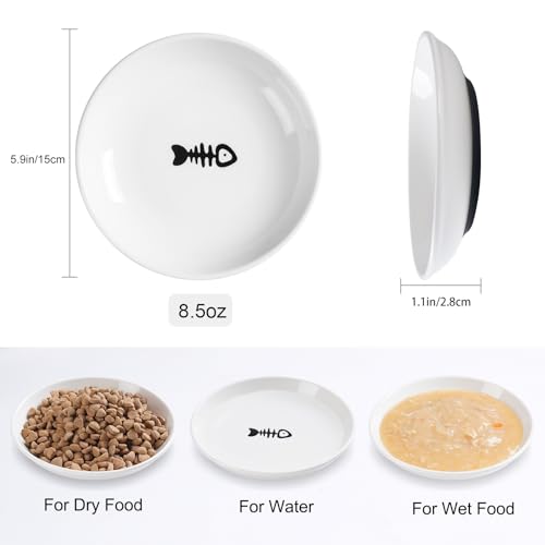 Cat Food Bowl (Shallower-3 Pack)