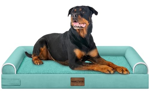 Orthopedic Dog Bed for XX (Aqua Blue / 44.0"L x 34.0"W x 6.5"Th)