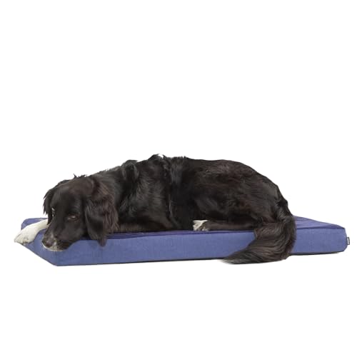 Orthopedic Dog Bed with Memory Foam (Navy / Large)