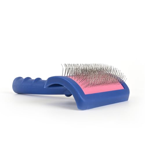 Tuffer Than Tangles Slicker Brush for Dog Grooming with Long (Medium Size Regular Pins)