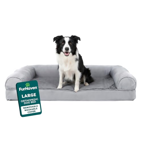 Orthopedic Dog Bed for Large (Large / Gray)