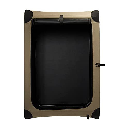 Portable Folding Soft Dog Crate for Cat (Tan / L 36" x 24" x 24")