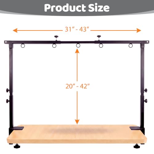 Dog Grooming Arm Double Rod with Hammock (Double pillars)