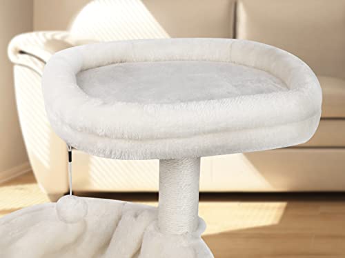 39.4'' Cat Tree with Cat Condo and Big Hammock (39.4'' Beige)