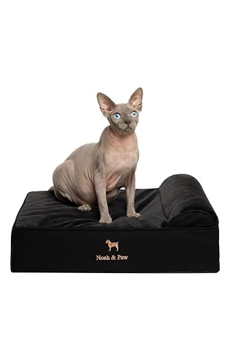 Small Dog Bed (Denim - Black / Small)
