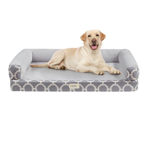 Harper Memory Foam Orthopedic Dog Bed (Orthopedic Dog Bed / Harper Grey / X-Large (44" x 34" x 10"))