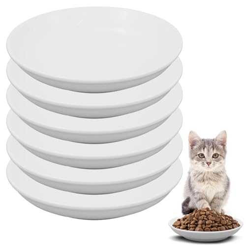 6 Pack Cat Food Bowl (White)