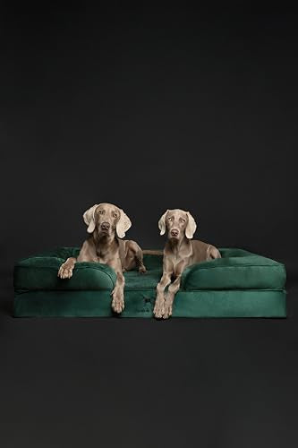 Giant Dog Bed XXL (Velvet - Dark Green / XX-Large)