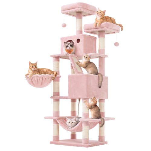 Cat Tree 66.1 (Jelly Pink / L (21.7"L x 17.7"W x 66.1"H))