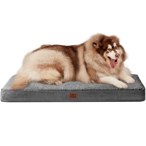 Orthopedic Dog Bed Large with Removable Washable Cover (50*36*4 inches / Grey)