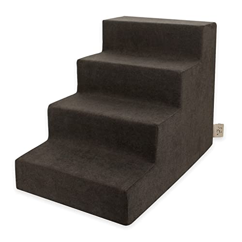 Dog Stairs & Steps (Dark Brown / H: 18 Inches)