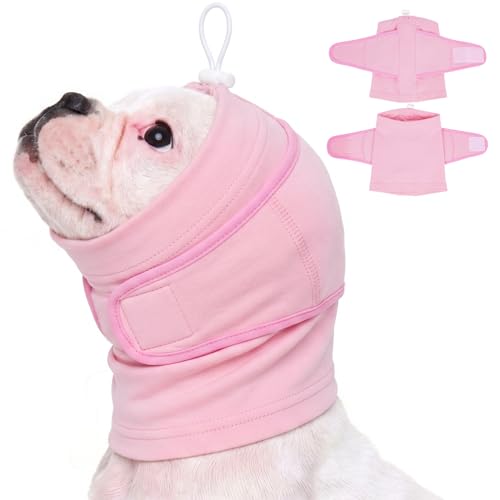 Small Dog Ear Muffs Lightweight (Pink / Small (11.8"/30cm Neck Girth))