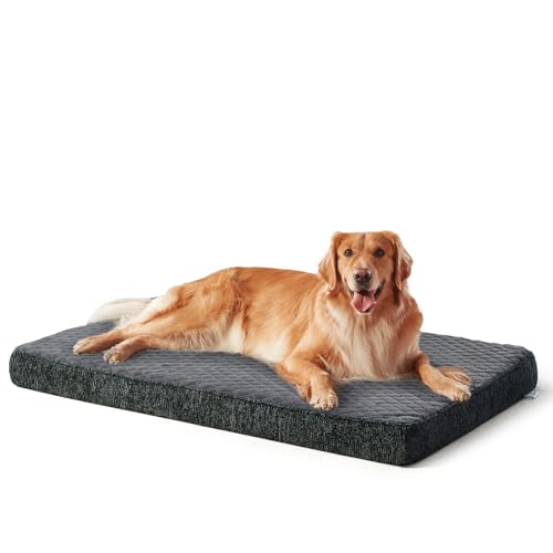 Orthopedic Dog Bed for Large Dogs (L(35"x22") / Grey)