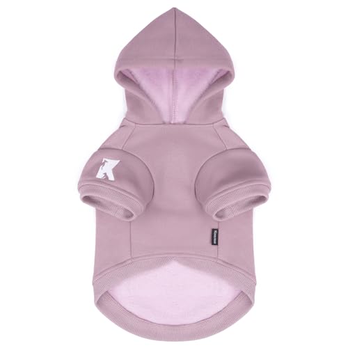 Dog Hoodie & Cat Sweater (4XL-(35~55lb) | Chest(~31") / Purple)