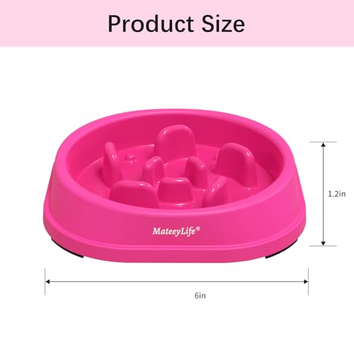 1 Pack Slow Feeder Dog Bowls (J-Purple / Small)