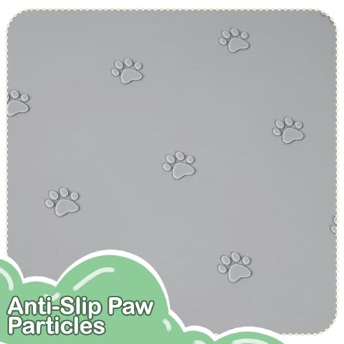 Waterproof Silicone Pet Feeding Mat (Grey)