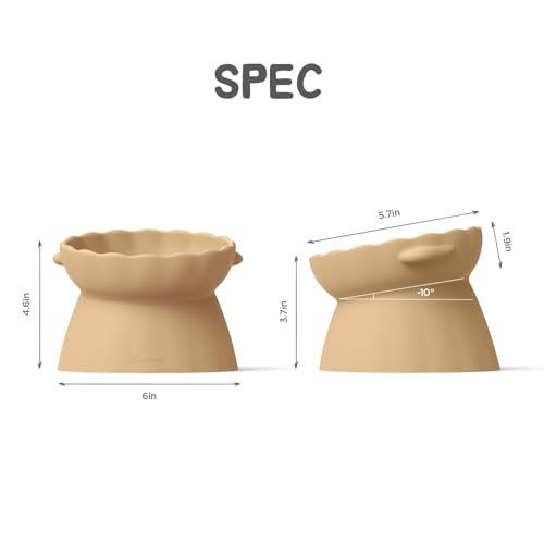 Elevated Dog Bowls (Brown)