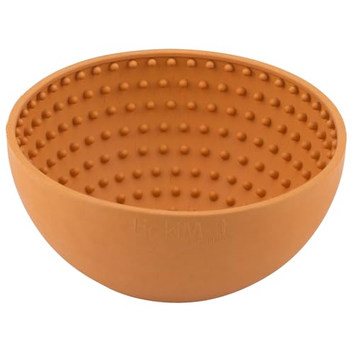 Wobble Dog Slow Feeder Bowl Lick Mat (Orange)