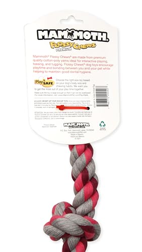 Mammoth Flossy Chews Multi Color 5 Knot Rope Tug (X-Large 36" / 5 Knot)