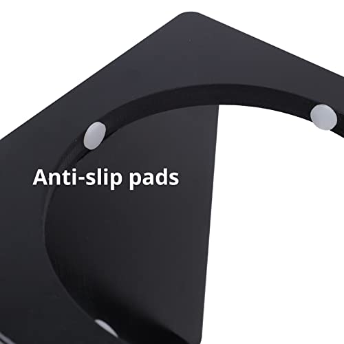 Elevated Dog Bowl Stand with 2 Stainless Steel Bowls (X large-14"tall,48 Oz bowl / Black)