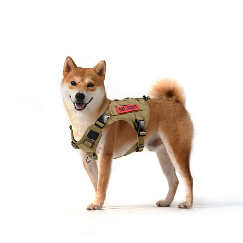 Tactical Dog Harness with Handle No (X-Small / Brown)