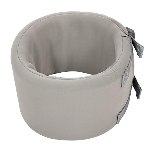 Dog Neck Brace for Pet After Surgery Recovery Adjustable Breathable Neck Cervical Cone (Gray / M)