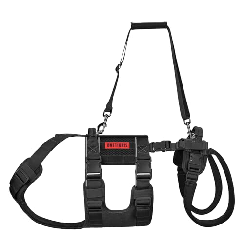 Breathable Dog Lift Harness for Large Medium Sized Dogs (X-Large / Black)