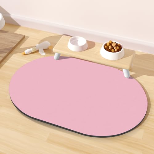 Dog Feeding Mat 24''x16'' (24''x16'' / Pink)