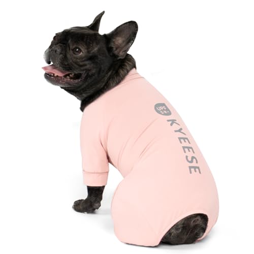 UPF50+ Dog Sun Shirt for Small Dogs Cooling Onesie for UV Protection (Large (15-22lbs) / Pink)